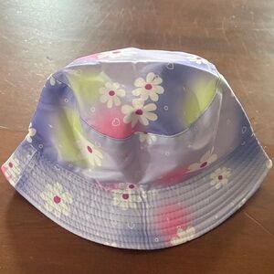 Amazon Lavender Purple Floral Kids Bucket Hat with White & Pink Accents